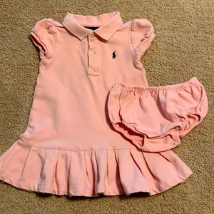 12m Ralph Lauren polo dress with diaper cover
